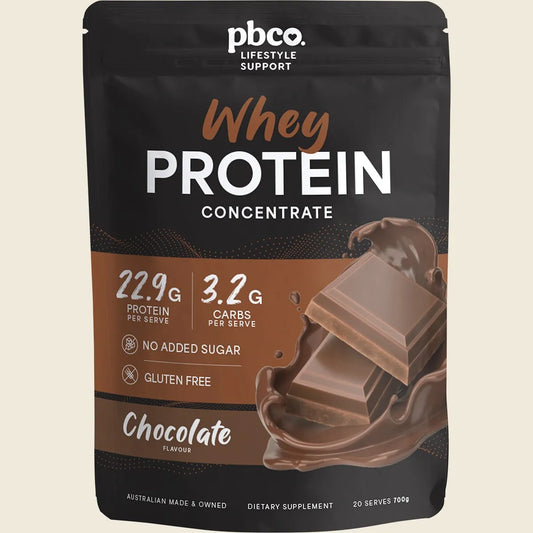 Pbco Whey Protein Concentrate Chocolate 700g