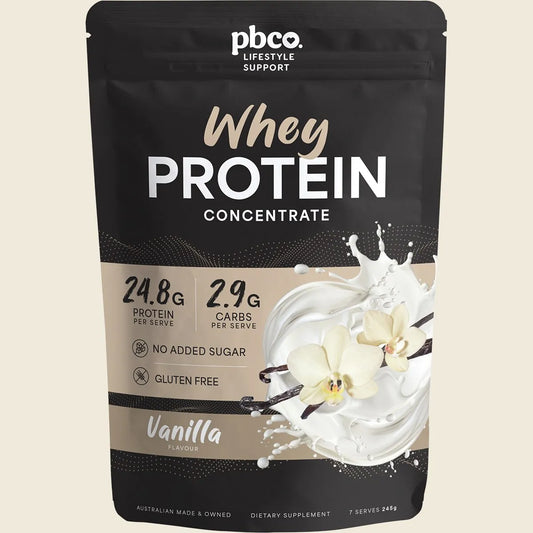 Pbco Whey Protein Concentrate Vanilla 245g