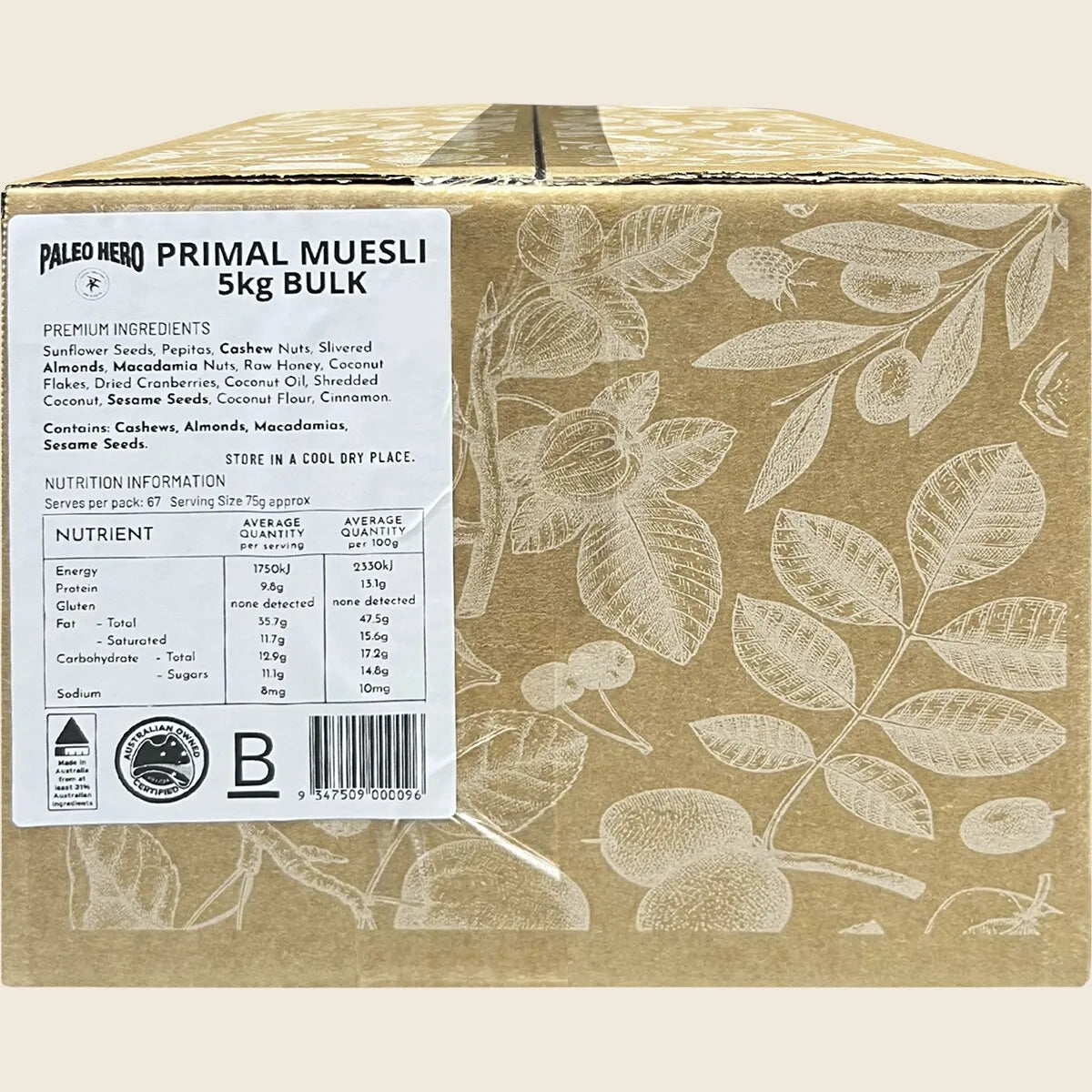 Paleo Hero Primal Muesli Bulk 5kg