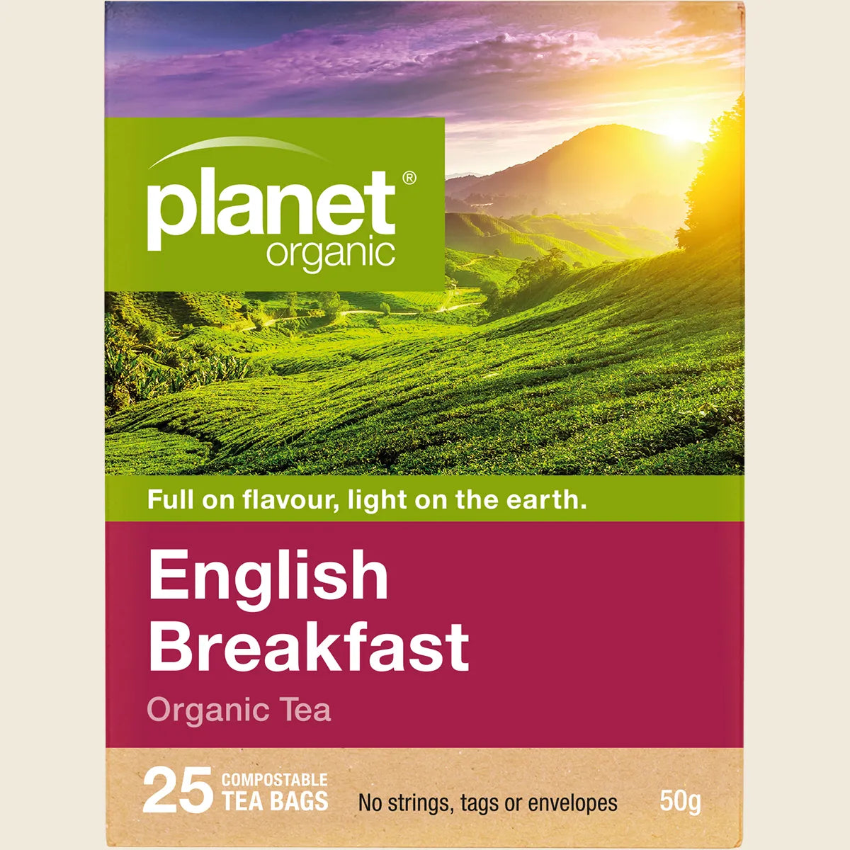 Planet Organic Organic Tea English Breakfast X 25 Tea Bags