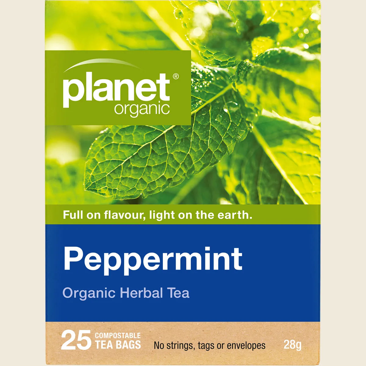Planet Organic Organic Herbal Tea Peppermint X 25 Tea Bags