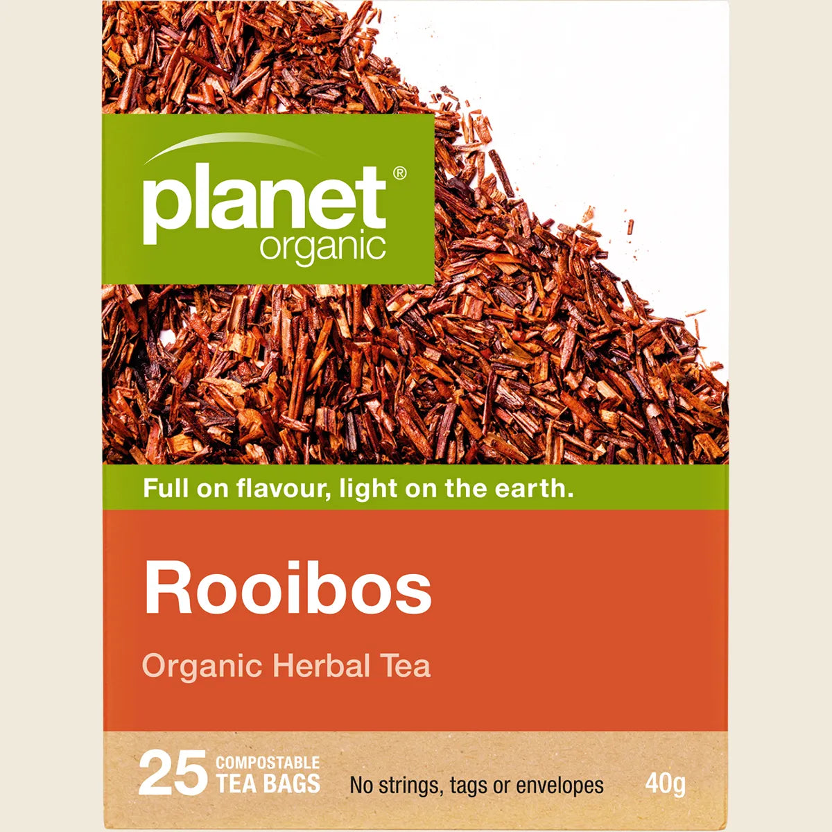 Planet Organic Organic Herbal Tea Rooibos X 25 Tea Bags