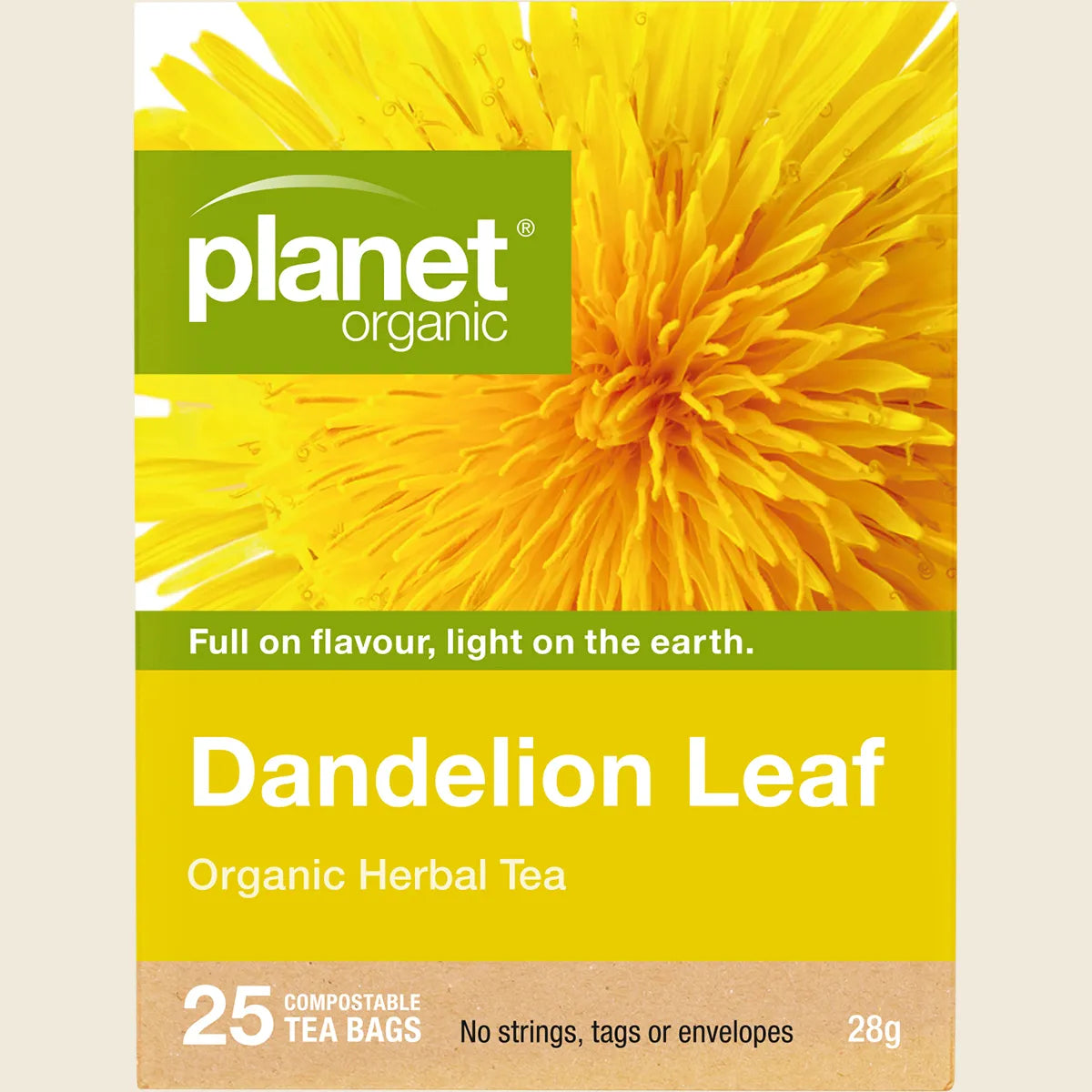 Planet Organic Organic Herbal Tea Dandelion Leaf X 25 Tea Bags