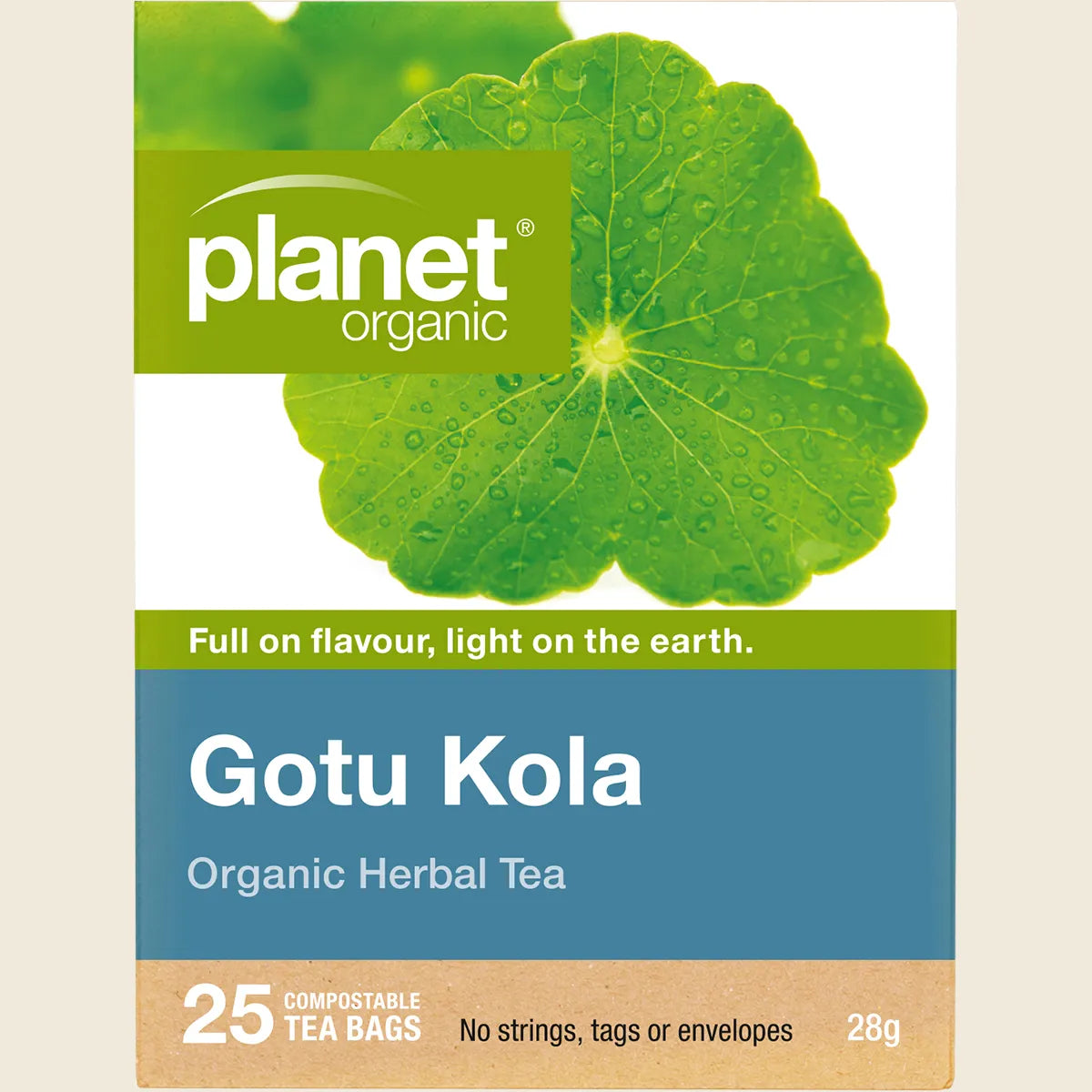 Planet Organic Organic Herbal Tea Gotu Kola X 25 Tea Bags