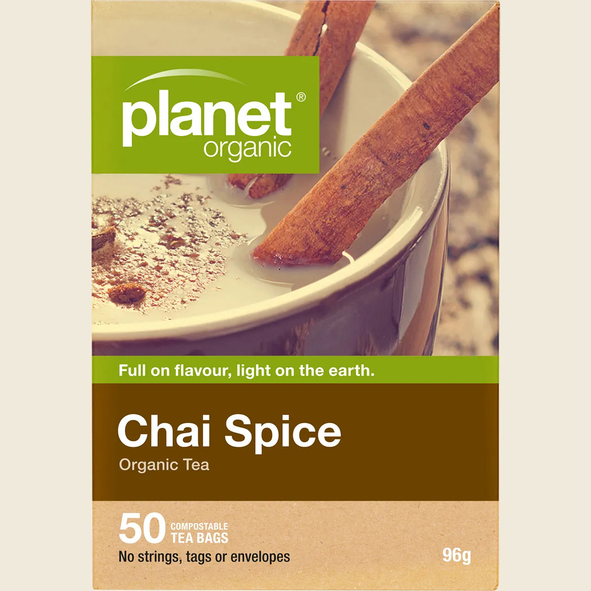 Planet Organic Organic Tea Chai Spice X 50 Tea Bags