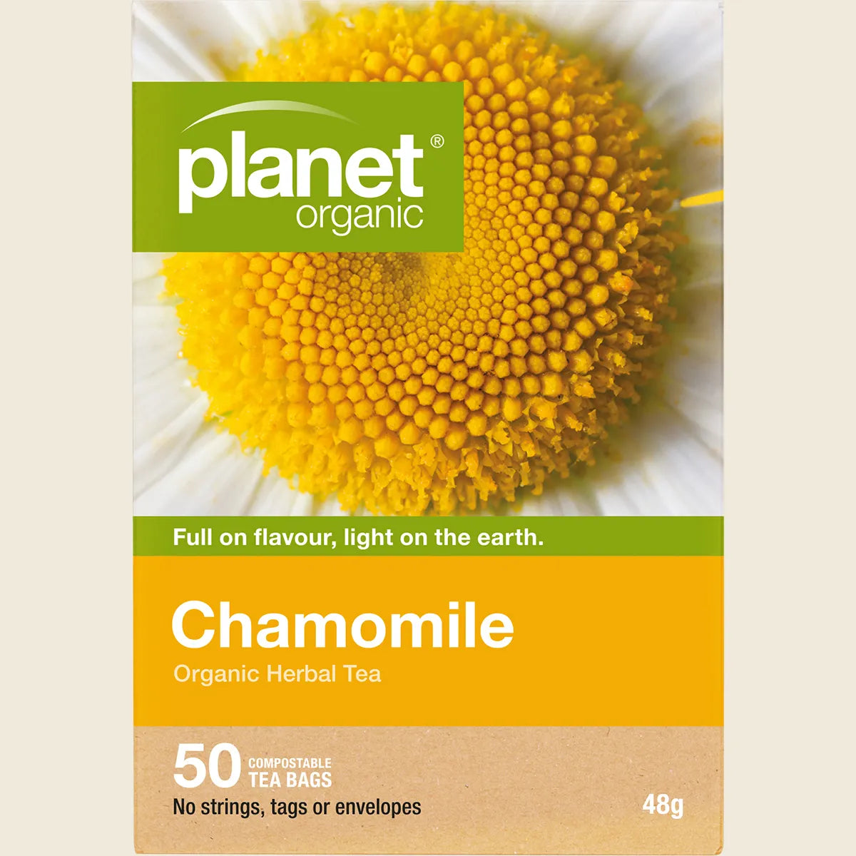 Planet Organic Organic Herbal Tea Chamomile X 50 Tea Bags