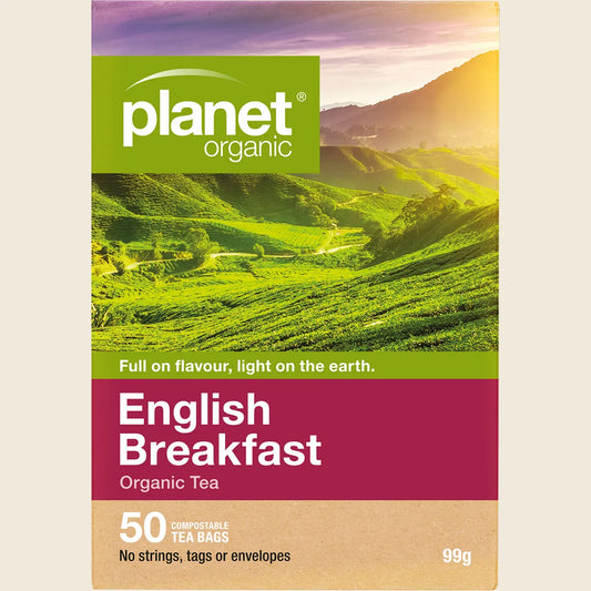 Planet Organic Organic Tea English Breakfast X 50 Tea Bags