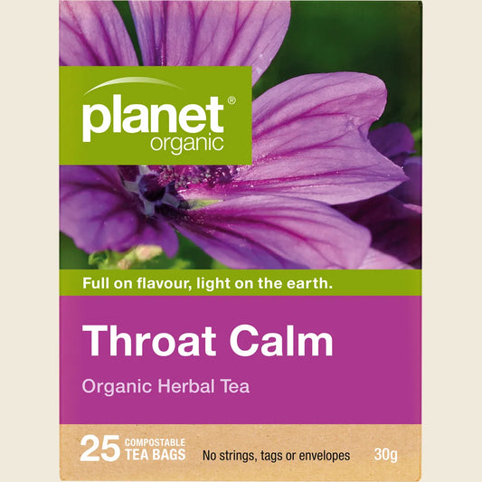Planet Organic Organic Herbal Tea Throat Calm X 25 Tea Bags