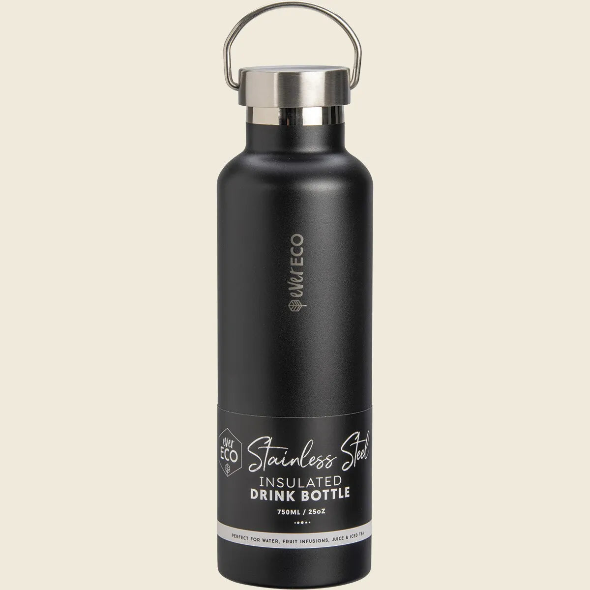 Ever Eco Insulated Stainless Steel Bottle Onyx 750ml