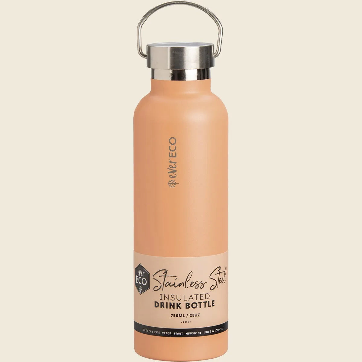 Ever Eco Insulated Stainless Steel Bottle Los Angeles Peach 750ml