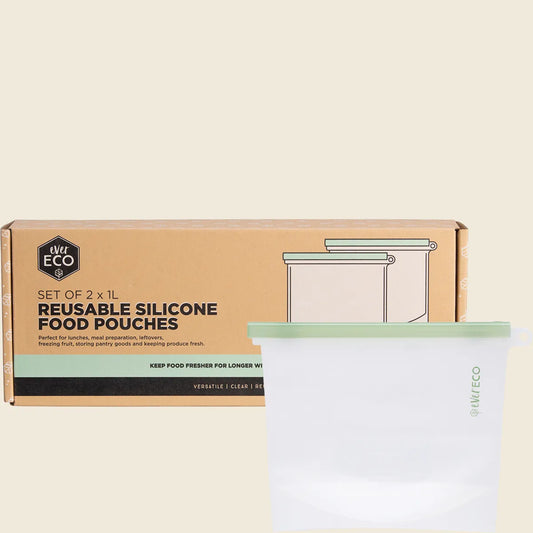 Ever Eco Reusable Silicone Food Pouches 1L 2pk