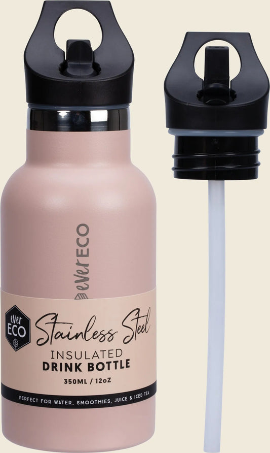 Insulated Stainless Steel Bottle Rose Sip Lid 350ml