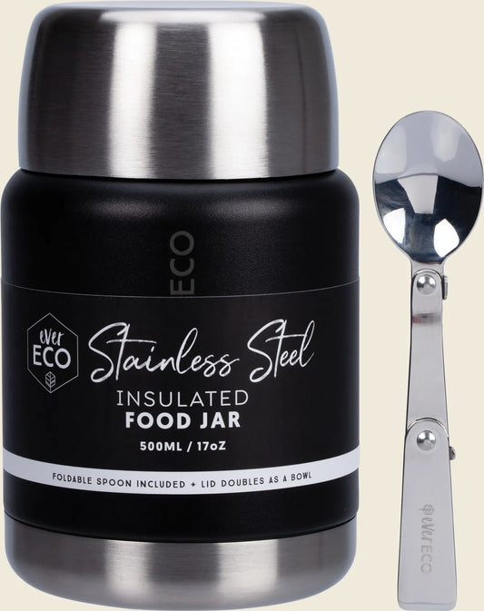 Insulated Stainless Steel Food Jar Onyx 500ml