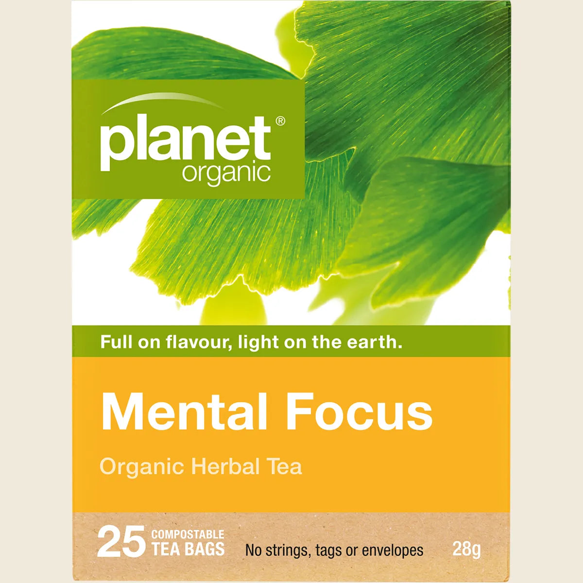Planet Organic Organic Herbal Tea Mental Focus X 25 Tea Bags