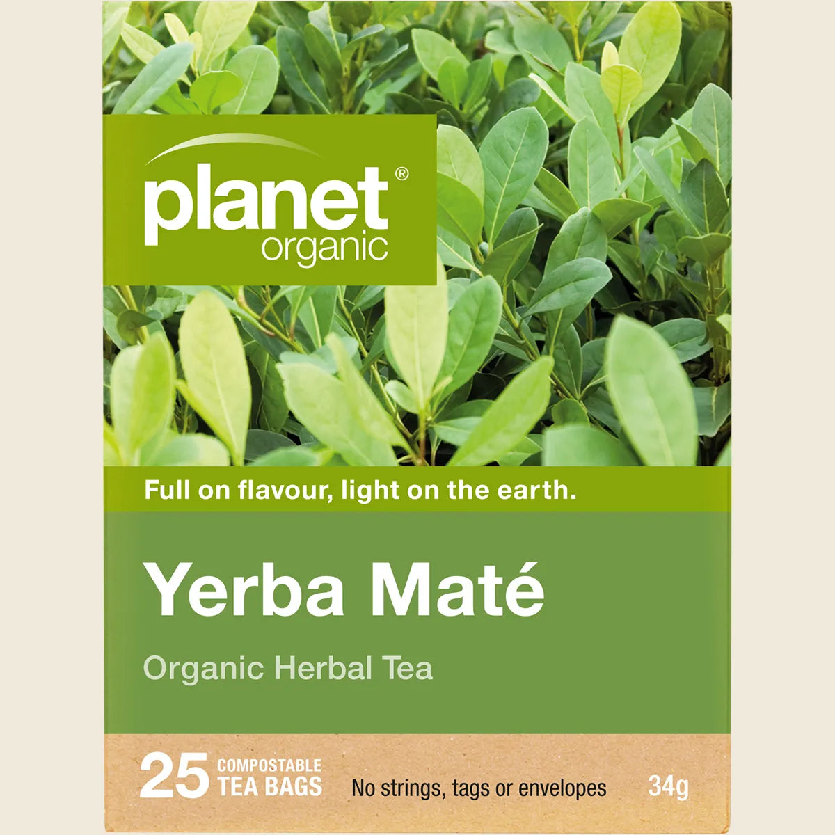 Planet Organic Organic Herbal Tea Yerba Mate X 25 Tea Bags