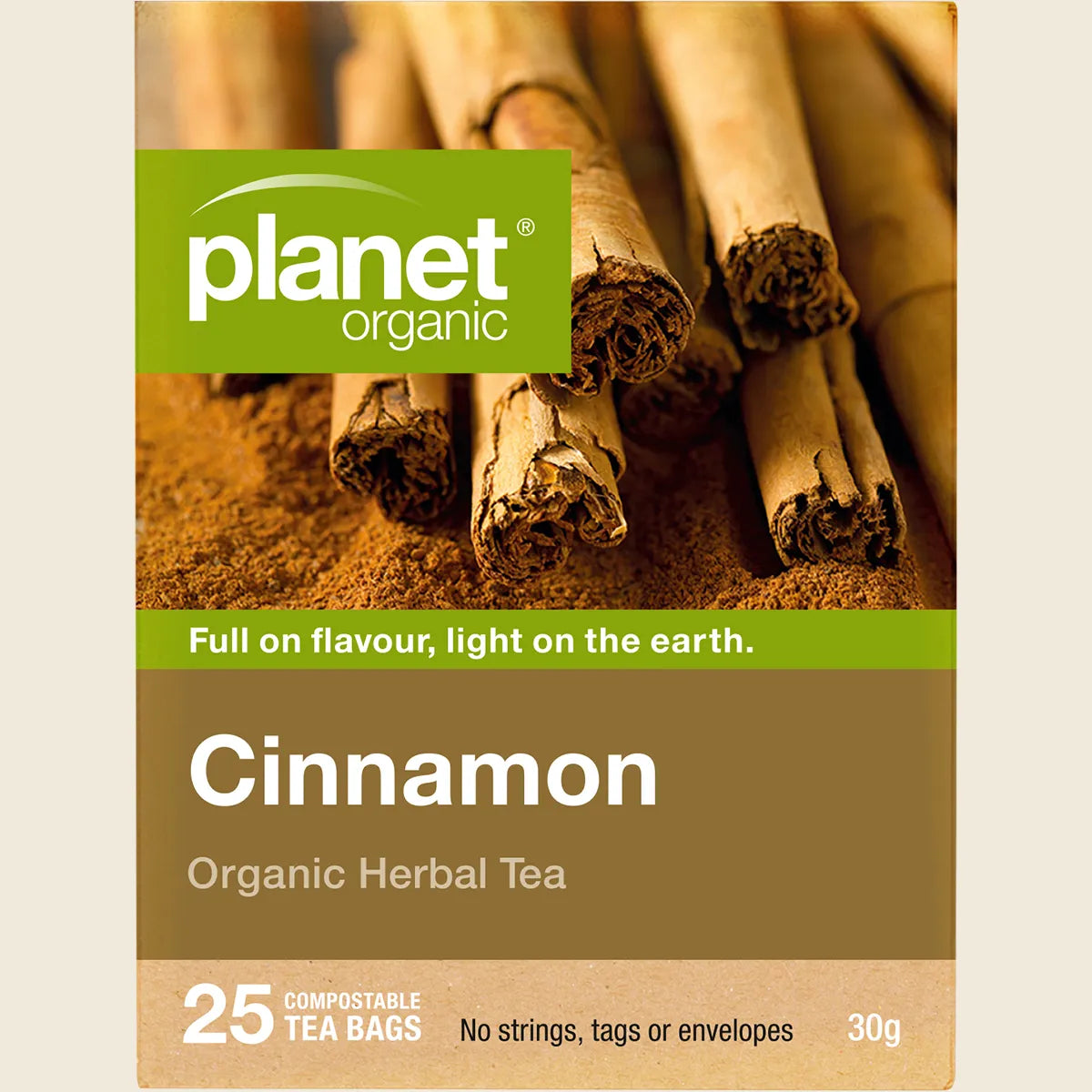 Planet Organic Organic Herbal Tea Cinnamon X 25 Tea Bags