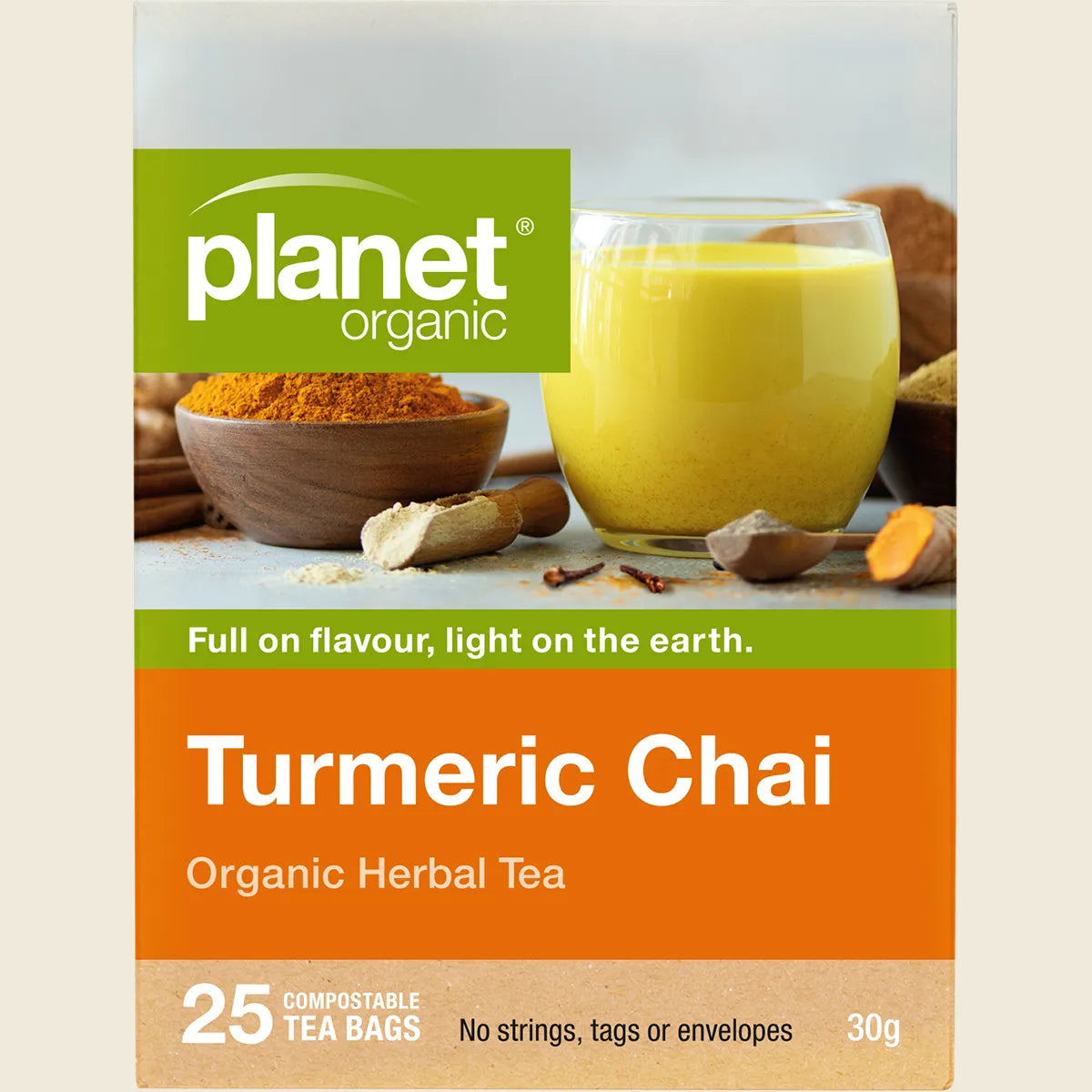 Planet Organic Organic Herbal Tea Turmeric Chai X 25 Tea Bags