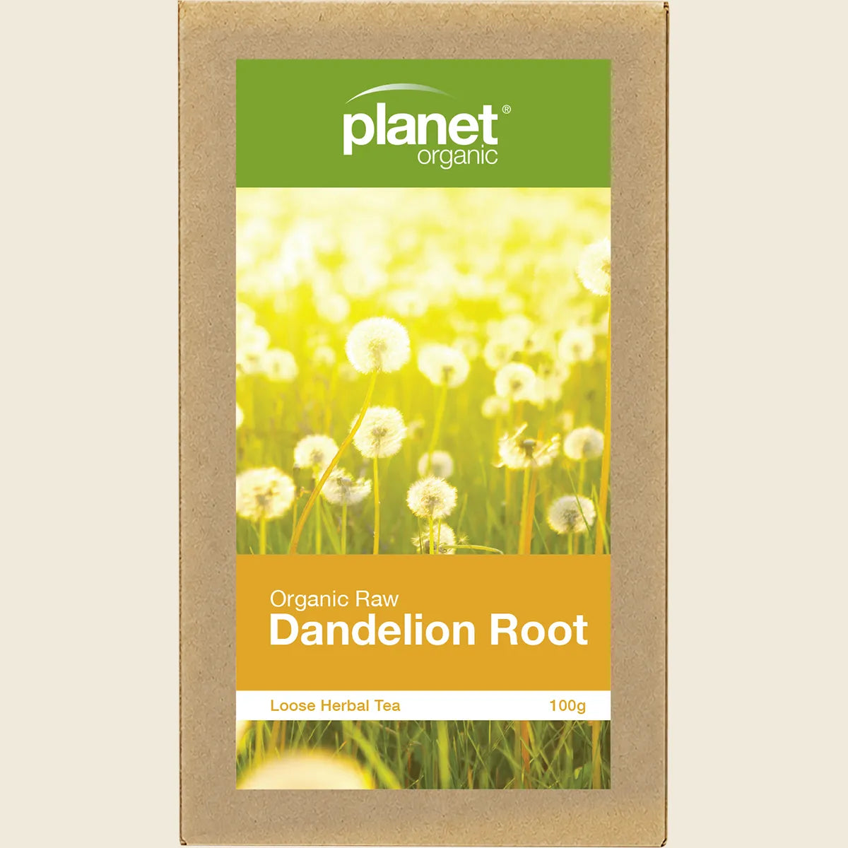 Planet Organic Organic Herbal Tea Dandelion Root (raw) Loose Leaf 100g