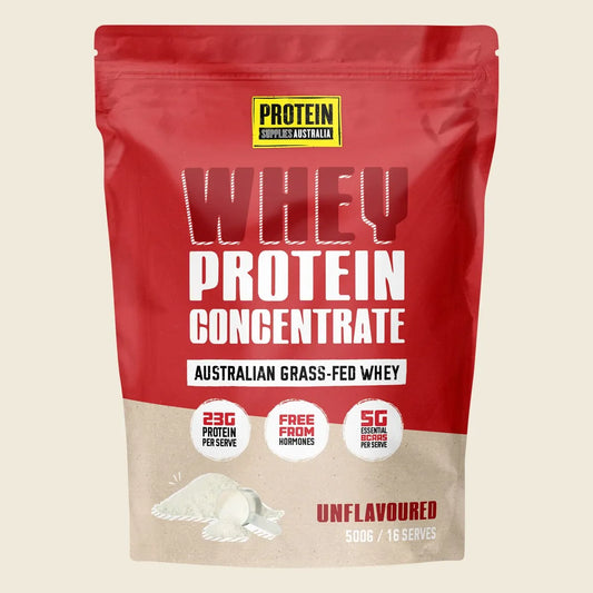 Protein Supplies Australia WPC Whey Protein Concentrate Unflavoured 500g