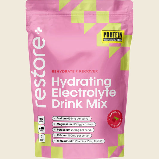 Restore Electrolyte Drink Mix Strawberry & Lime 240g