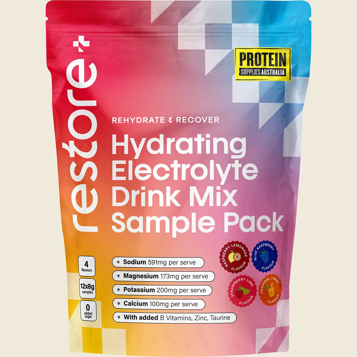 Restore Electrolyte Drink Mix Sample Pack 12pk