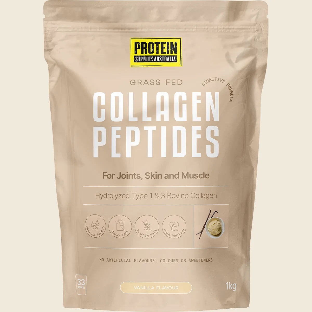 Protein Supplies Australia Collagen Peptides Vanilla 1kg