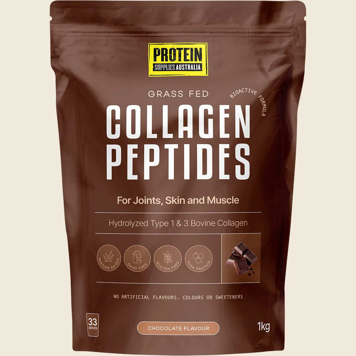 Protein Supplies Australia Collagen Peptides Chocolate 1kg