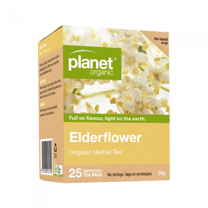 Planet Organic Organic Herbal Tea Elderflower X 25 Tea Bags