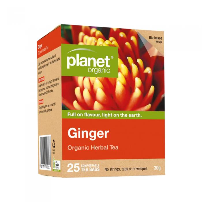 Planet Organic Organic Herbal Tea Ginger X 25 Tea Bags