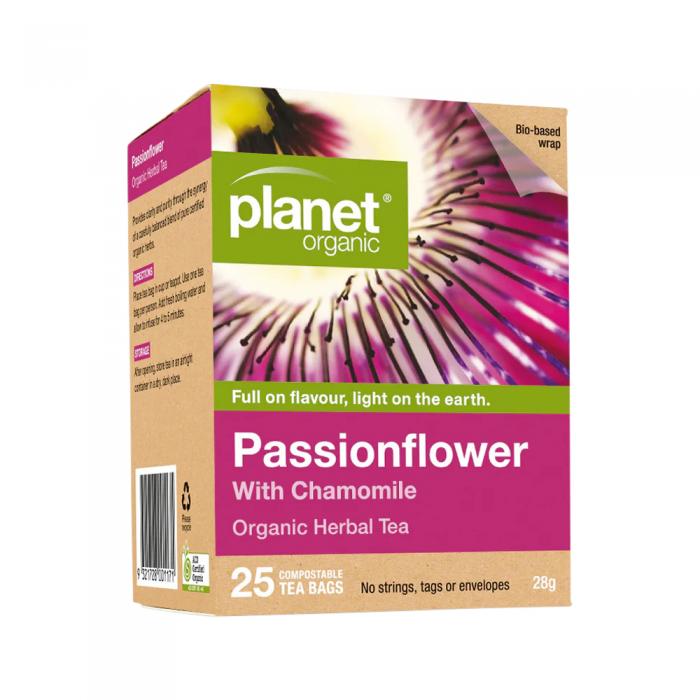 Planet Organic Organic Herbal Tea Passionflower With Chamomile X 25 Tea Bags