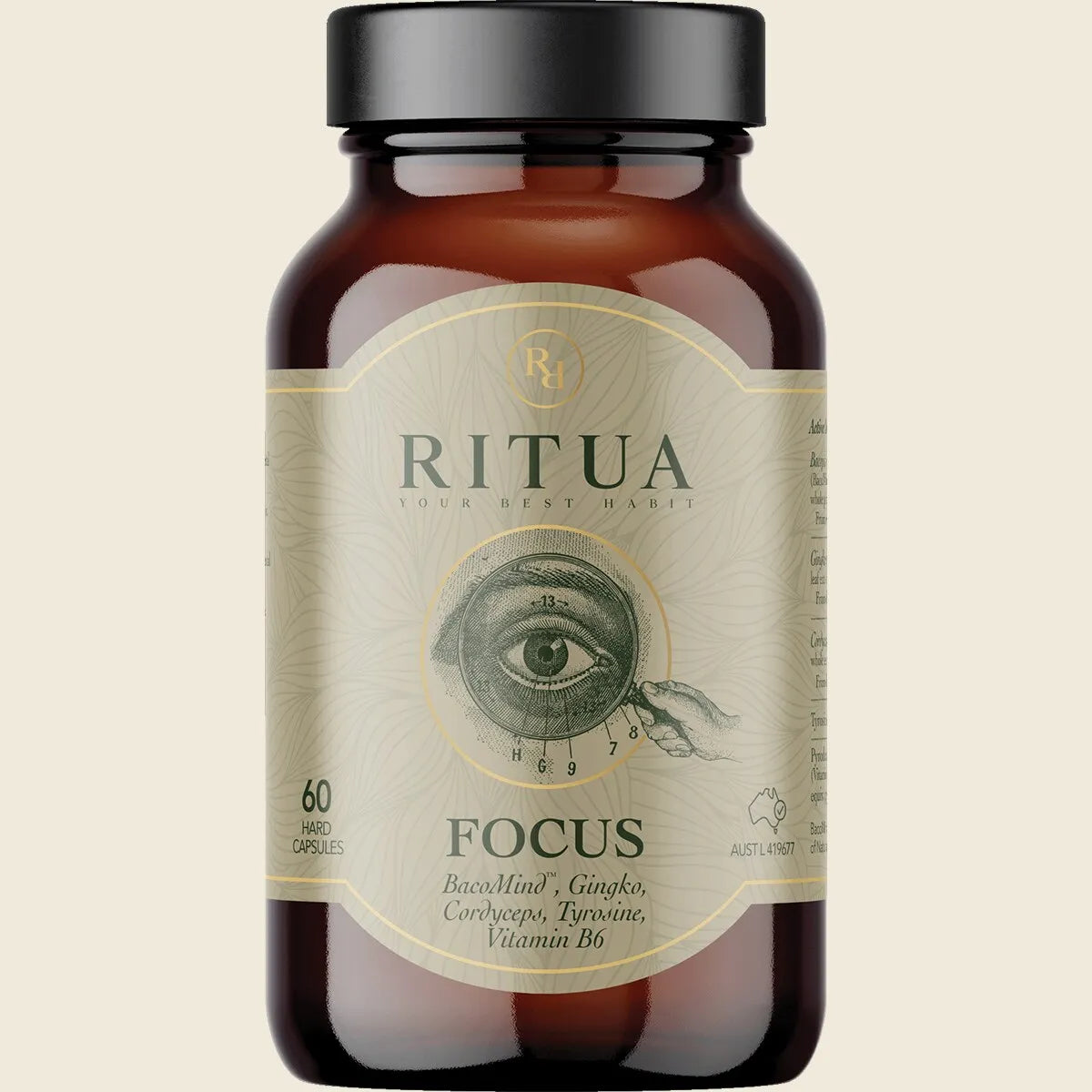 FOCUS BacoMind Ginko Cordyceps Tyrosine B6 60 Caps