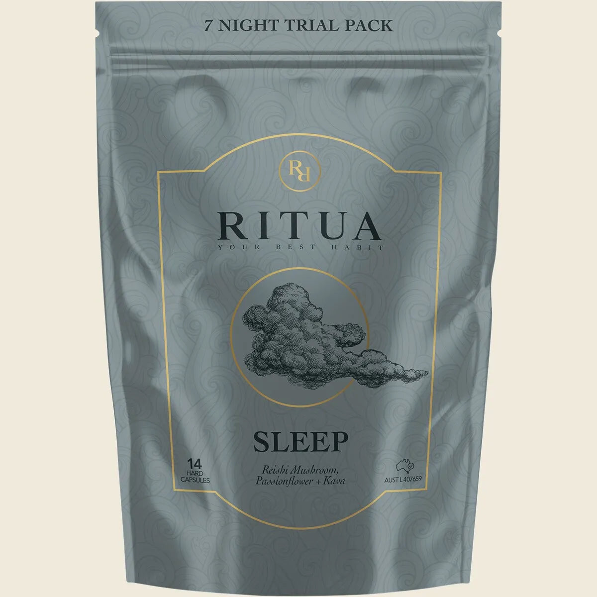 SLEEP Trial Pack Reishi Mushroom Passionflower Kava 14 Caps