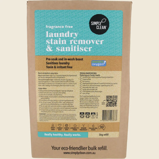 Simply Clean Laundry Stain Remover Fragrance Free 5kg