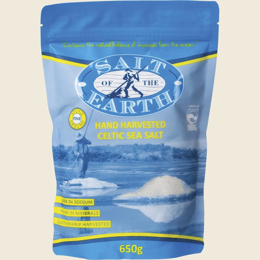 Salt Of The Earth Hand Harvested Celtic Sea Salt Fine 650g