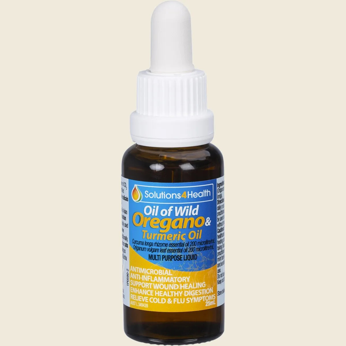 Solutions 4 Health Oil Of Wild Oregano & Turmeric Oil 25ml