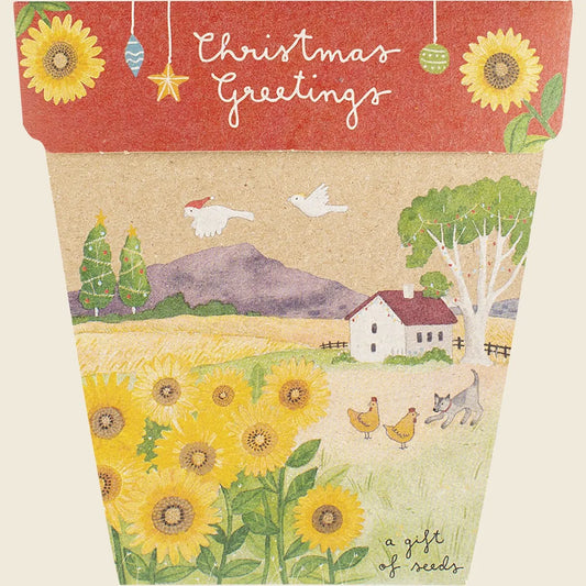 Gift of Seeds Christmas Sunflowers