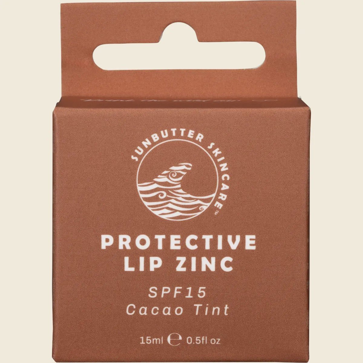 Sunbutter Skincare Protective Lip Zinc Cacao Tint Spf 15 15ml