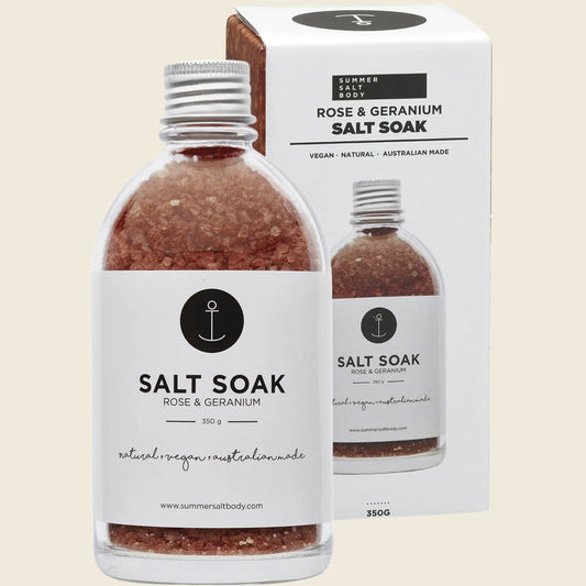 Salt Soak Rose & Geranium 350g