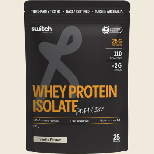 Switch Nutrition Perform Hasta Whey Protein Isolate Vanilla 750g
