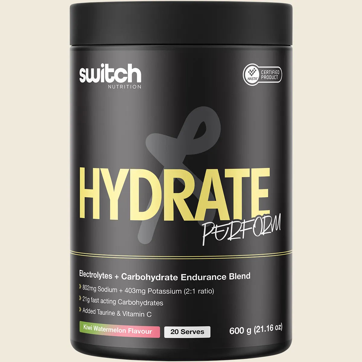 Perform Hasta Hydrate & Carbs Kiwi Watermelon 600g