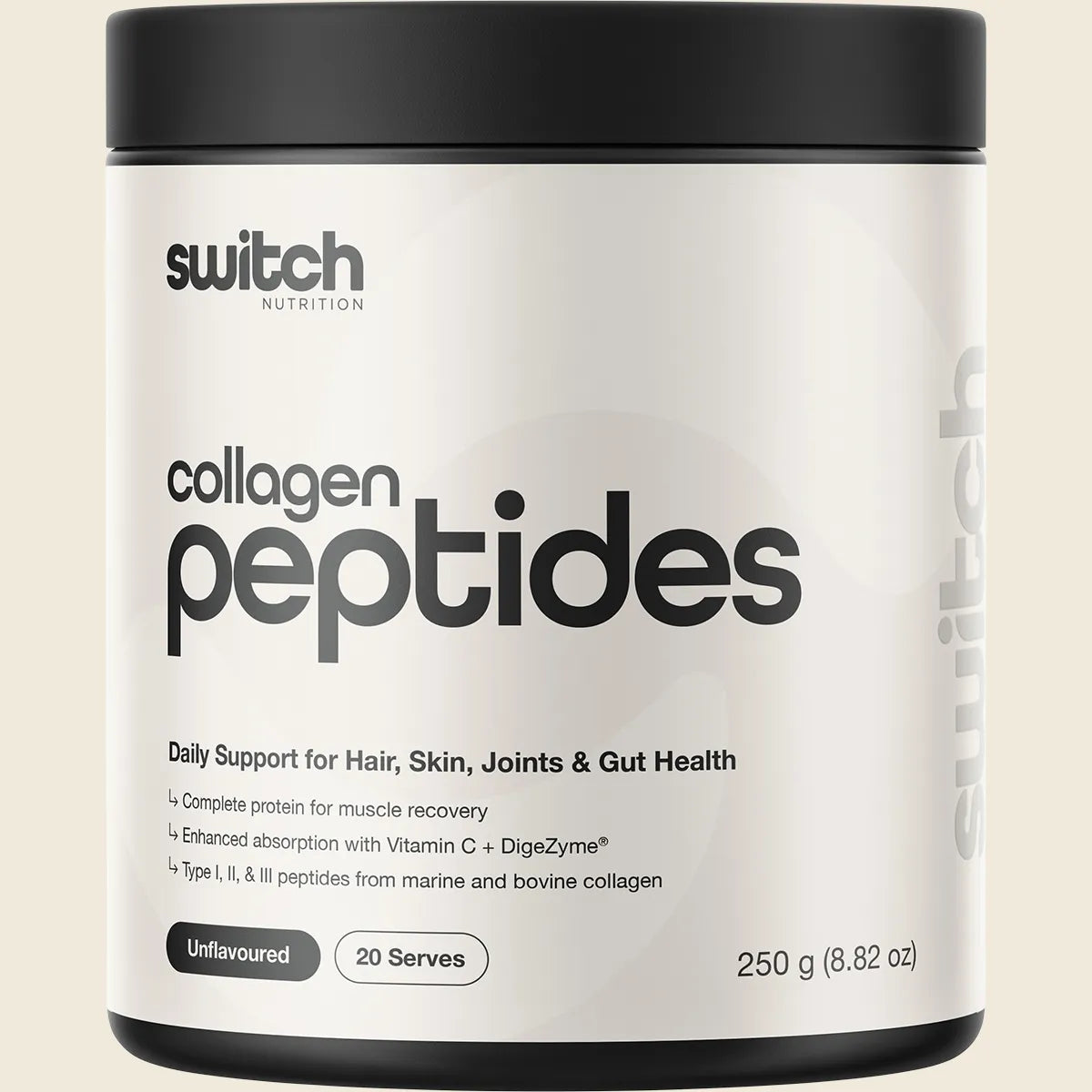 Switch Nutrition Collagen Peptides Unflavoured 250g