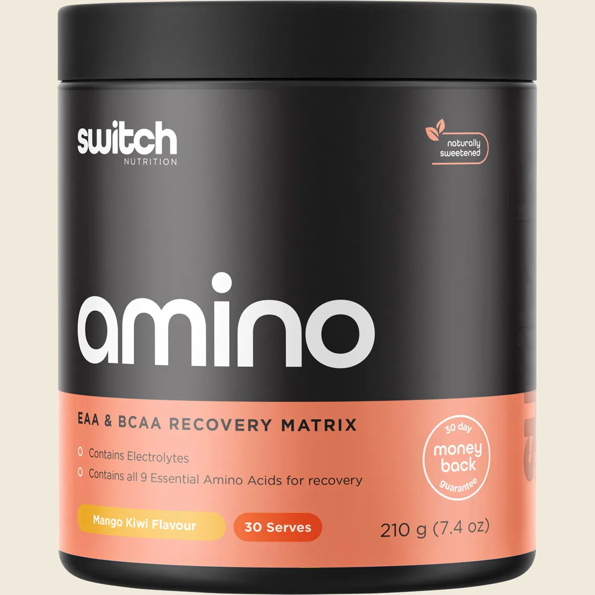 Switch Nutrition Amino EAA & BCAA Electrolyte Recovery Mango Kiwi 210g