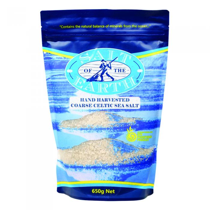 Salt Of The Earth Hand Harvested Celtic Sea Salt Coarse 650g