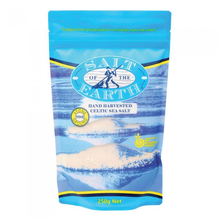 Salt Of The Earth Hand Harvested Celtic Sea Salt Fine 250g
