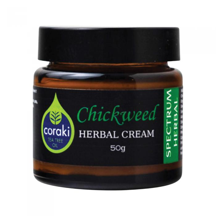 Spectrum Herbal Herbal Cream Chickweed With Coraki Tea Tree Oil 50g