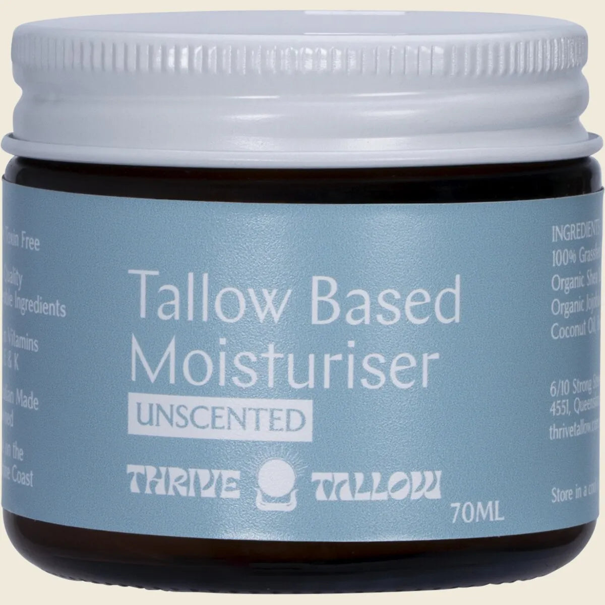 Tallow Based Moisturiser Unscented 70ml