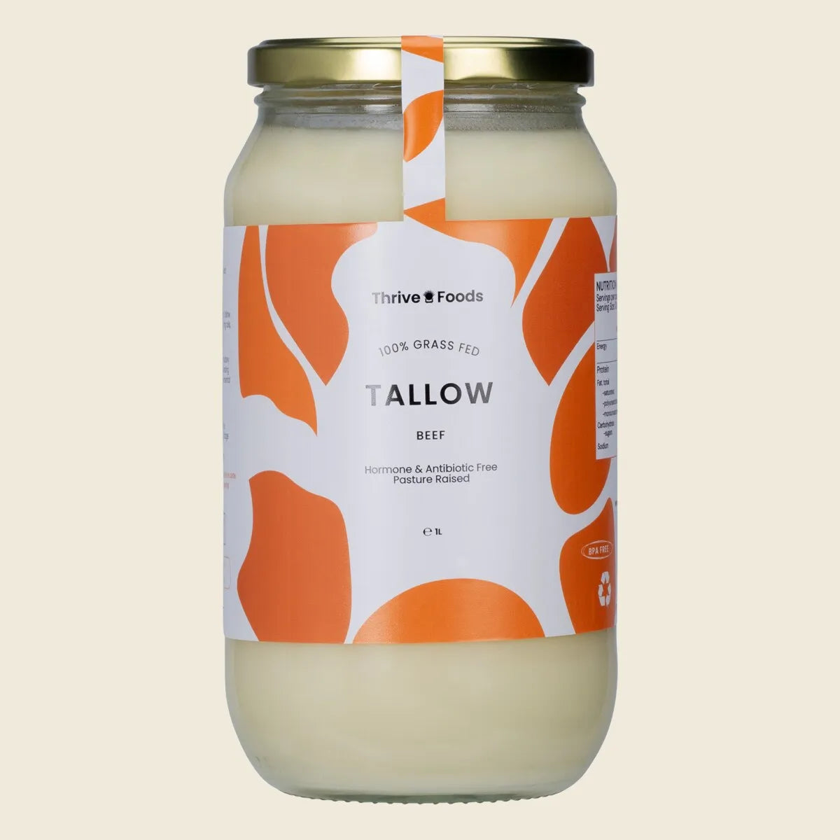 100% Grass Fed Tallow 1000ml
