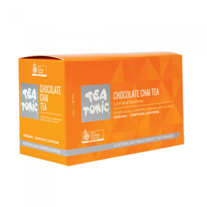 Tea Tonic Organic Chocolate Chai Tea X 20 Tea Bags