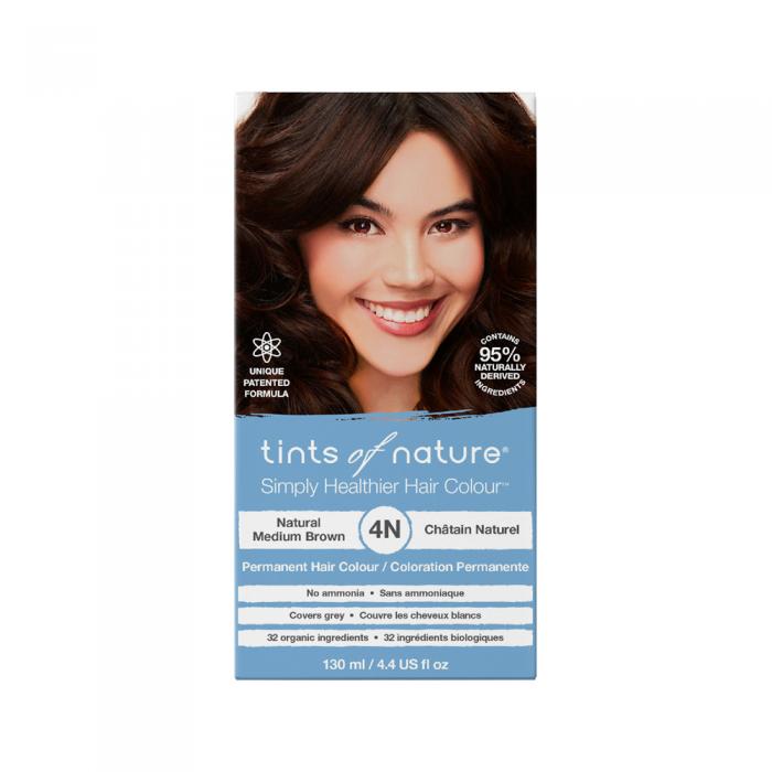 Tints Of Nature Permanent Hair Colour 4n (natural Medium Brown)