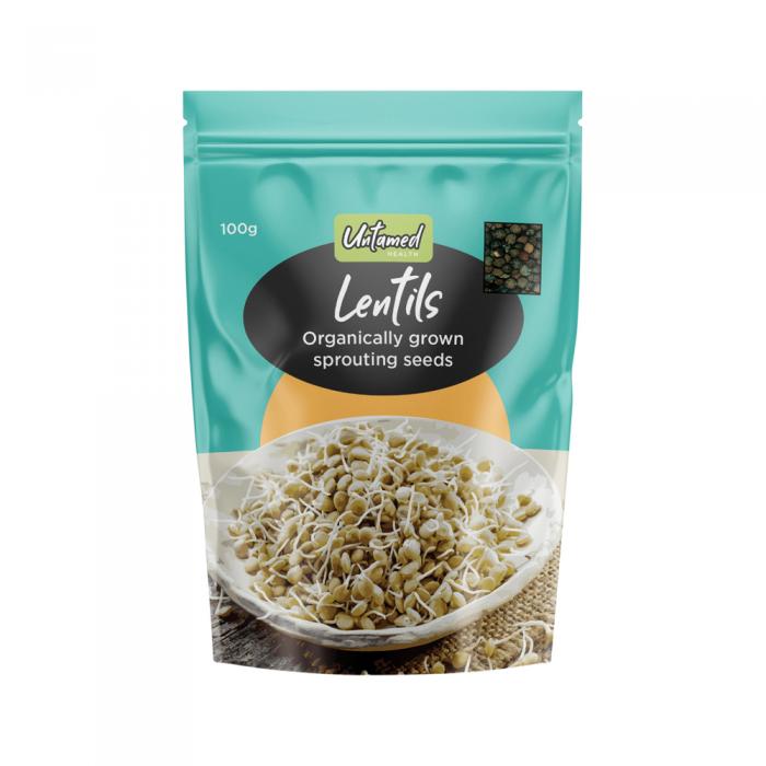 Untamed Health Earth-friendly Sprouting Seeds Lentils 100g